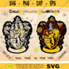 Lion Uniform Emblem No Title Color and Outline svg jpg png psd ai Cut File Vector Blank Lion Crest Outline School of Magic House Crest