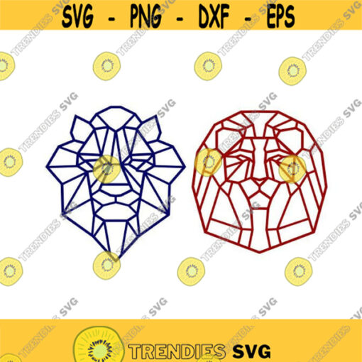 Lion geometric Cuttable Design SVG PNG DXF eps Designs Cameo File Silhouette Design 1955