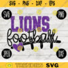 Lions Football SVG Team Spirit Heart Sport png jpeg dxf Commercial Use Vinyl Cut File Mom Dad Fall School Pride Cheerleader Mom 534