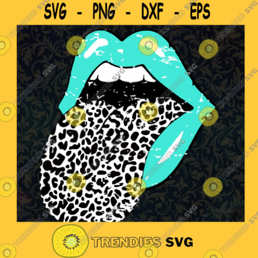 Lips Blue SVG Lip Leopard Black SVG Lip Sexy SVG Lips Woman SVg