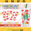 Lips Hearts SVG Valentines Day SVG DIY Venti for Cricut 24oz venti cold cup Instant Download Design 214