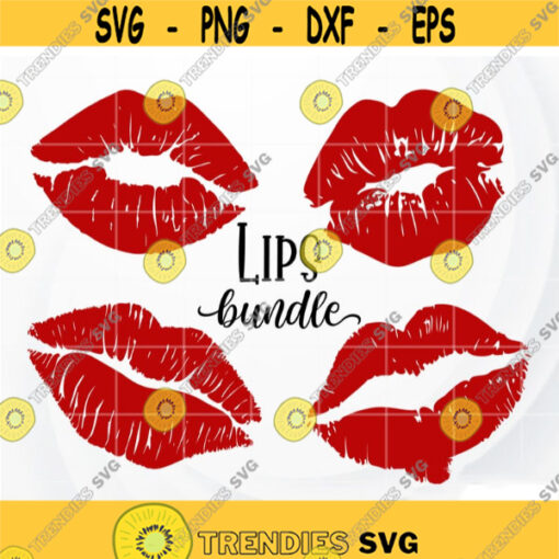 Lips SVG Bundle Kisses SVG Valentine Day SVG file for Cricut Silhouette Design 243.jpg