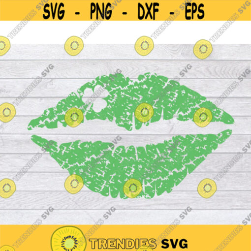 Lips SVG Kiss SVG Lips Vector Shamrock SVG St Patricks Day Svg Lipstick Svg Lips Cut File Love Svg Clover Svg Green Lips Svg .jpg