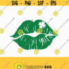 Lips with clover Svg for St patricks day Lips SVG Shamrock SVG Saint Patricks Day Svg CriCut Files svg jpg png dxf Silhouette cameo Design 144