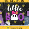 Little Boo Svg Halloween Svg Girl Ghost Svg Dxf Eps Png Kids Svg Little Girls Cut Files Baby Costume Newborn Svg Silhouette Cricut Design 2482 .jpg