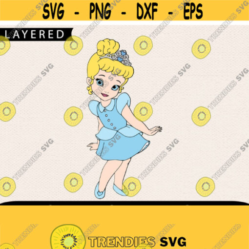 Little Cinderella Svg Cinderella Svg Baby Princess Svg Disney Svg Disney Princess Svg Cut Files Little Princess Svg Cricut Files Design 345