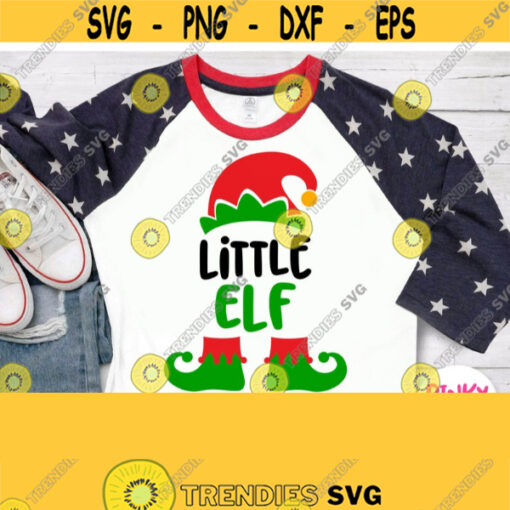 Little Elf Svg Baby Christmas Shirt Svg Design Boy Girl Kid Child Toddler Infant Cricut File Silhouette Image Dxf Pdf Jpg Png Design 905