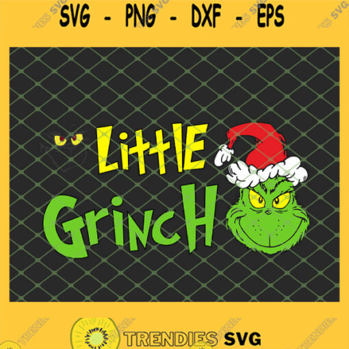 Little Grinch Christmas SVG PNG DXF EPS 1
