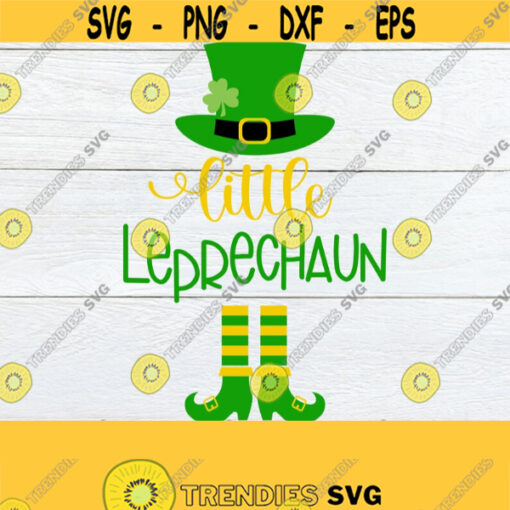 Little Leprechaun St. Patricks Day Leprechaun svg SVG Printable Image Cut File Commercial use St. Patricks Day Image For Kids Design 1277