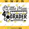 Little Miss 3rd grade svg back to school svg School svg third grade svg miss 3rd grade svg first day svg cricut svg dxf eps png. .jpg