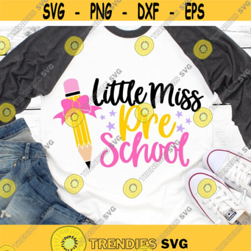 Little Miss Pre K Svg Pre K Svg Girl Pre K Svg Back to School Svg Unicorn Svg First Day of School Svg Cut File for Cricut Png