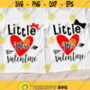 Little Miss Valentine SVG Little Mr Valentine SVG Kids Valentines day SVG Valentines cut files