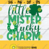 Little Mister Lucky Charm St. Patricks Day Boys St. Patricks Day St. Patricks Day SVG Kids St. Patricks Day Cut File SVG DXF Design 573