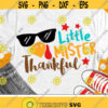 Little Mister Thankful Svg Boys Thanksgiving Svg Dxf Eps Png Cute Baby Boy Cut Files Newborn Svg Kids Turkey Design Silhouette Cricut Design 1110 .jpg