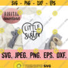 Little Sister SVG Lil Sister png New Baby SVG Sibling SVG Sister Clipart Cricut File Instant Download Baby Girl Sister svg Design 688