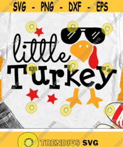 Little Turkey Svg, Boys Thanksgiving Svg, Dxf, Eps, Png, Boy Turkey Cut Files, Funny Kids Shirt Design, Newborn Baby Svg, Silhouette, Cricut Design -1280