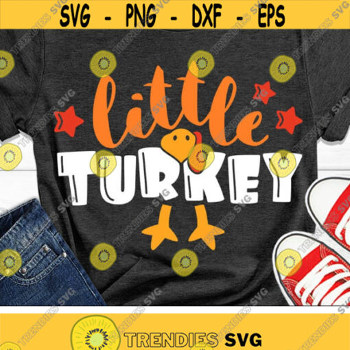 Little Turkey Svg Boys Thanksgiving Svg Dxf Eps Png Boy Turkey Cut Files Kids Shirt Design Newborn Baby Clipart Silhouette Cricut Design 969 .jpg