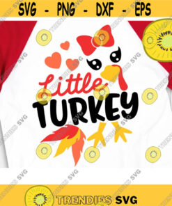 Little Turkey Svg, Turkey Face Svg, Thanksgiving Kids Svg, Thanksgiving Girl Svg, Miss Thanksgiving Svg, Turkey Girl Svg, Turkey Baby Svg, Design -669