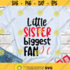 Little sister biggest fan SVG Baseball sister shirt SVG Girl Baseball SVG digital cut files