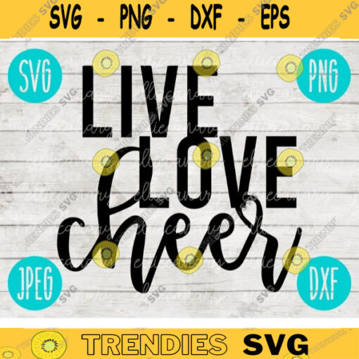 Live Love Cheer svg png jpeg dxf Commercial Use Vinyl Cut File Gift Cheerleading Competition Cute Graphic Design INSTANT DOWNLOAD 2345