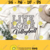 Live Love Volleyball Svg Volleyball Svg Cut File Volleyball Mom Shirt Svg Files Cricut Silhouette Cutting Files Volleyball Lover Svg Design 1423