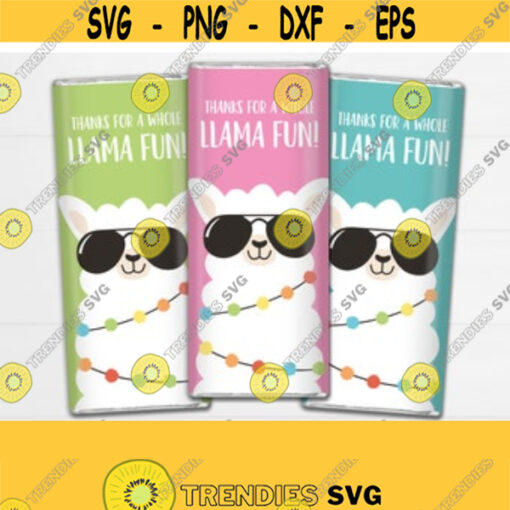 Llama Chocolate Bar Wrappers. Thanks Large Candy Bar Labels. Thank You Kids Birthday Party Treat WrapsDigital PDF. Llama Baby Shower Decor Design 494