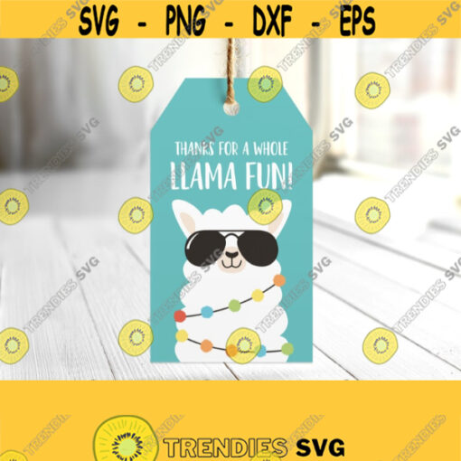 Llama Thank You Tags. Birthday Party Favor Tags. Printable Funny Thanks Cards. Girl Baby Shower Bag Labels Sticker. Digital Treat Gift Decor Design 515