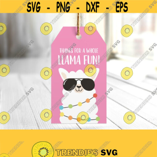 Llama Thank You Tags. Birthday Party Favor Tags. Printable Funny Thanks Cards. Girl Baby Shower Bag Labels Sticker. Digital Treat Gift Decor Design 522