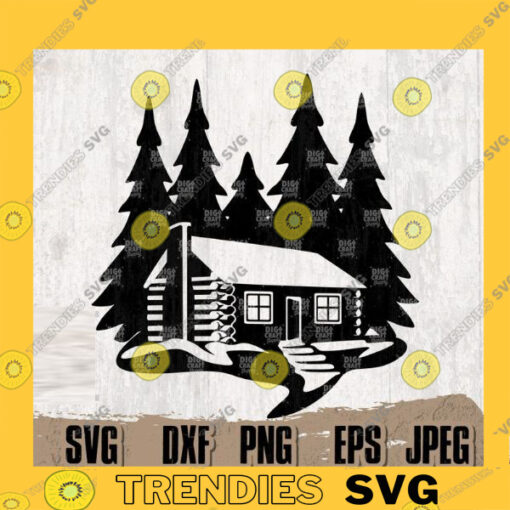 Log Cabin 2 Digital Downloads Log Cabin Svg Log Cabin Clipart Woods Log Cabin Svg Forest Svg Outdoor Cabin Svg Woods Pine Tree svg copy