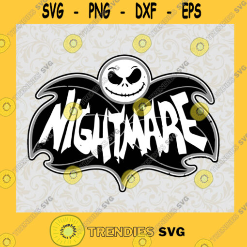 Logo The Nightmare Before Christmas SVG Jack Skeelington Nightmare SVG Jack Clipart