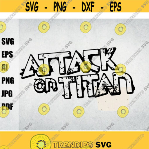 Logo attack on titan svg manga svg anime svgsvg for cricutcut files silhouette Cricut instant download files digital Layered SVG Design 114