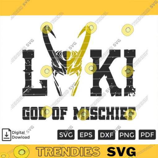 Loki God Of Mischief SVG PNG Printable File for Cricut Silhouette