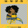 Los Angeles Chargers Girl SVG PNG DXF EPS 1