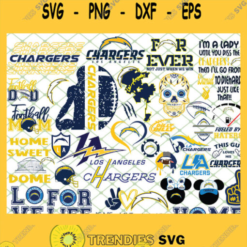 Los Angeles Chargers NFL SVG Bundle 1