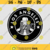 Los Angeles Coffee Circle SVG PNG EPS File For Cricut Silhouette Cut Files Vector Digital File