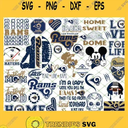 Los Angeles Rams NFL SVG Bundle 1