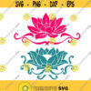 Lotus Yoga Flower Cuttable Design SVG PNG DXF eps Designs Cameo File Silhouette Design 419