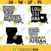 Louisiana State SVG Cut File Cricut Clip art Commercial use Silhouette Louisiana SVG Louisiana Home Svg LA Svg Design 107