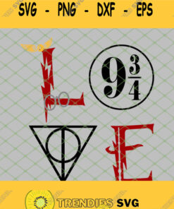 Love 9 3 4 Harry Potter SVG PNG DXF EPS 1