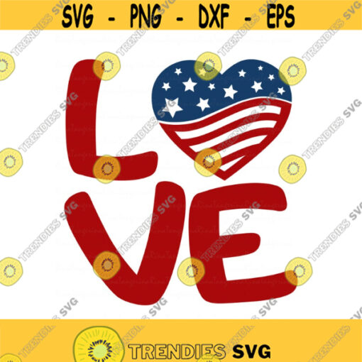 Love America svg America svg american flag svg memorial day svg png dxf Cutting files Cricut Cute svg designs card quote svg Design 543