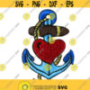 Love Anchor Heart Ocean Beach Embroidery Design Monogram Machine INSTANT DOWNLOAD pes dst Design 1537