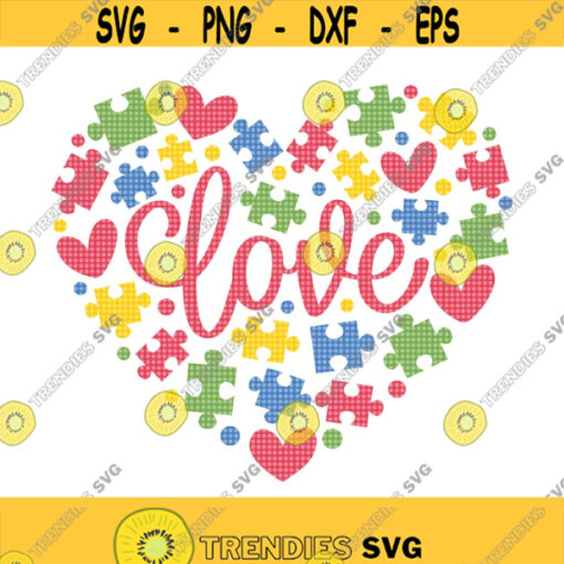 Love Autism Heart SVG Autism Awareness SVG Autism Love Svg Autism Heart SVG Autism Shirt Svg Autistic Love Svg Autism Puzzle Love Svg Design 128