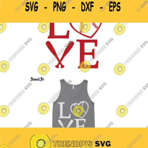 Love Baseball Svg Baseball Heart Svg Files Mom svg Softball Svg. Love Baseball Clipart vector DXF Cut files cricut cut files Sport svg