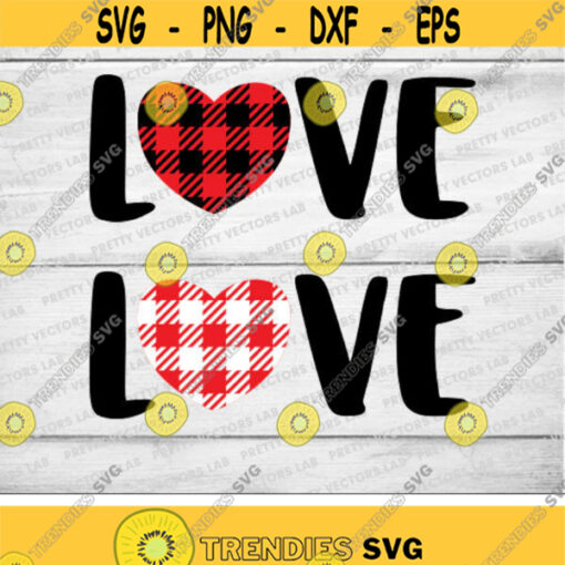 Love Buffalo Plaid Svg Valentines Day Svg Buffalo Plaid Heart Svg Valentine Svg Dxf Eps Png Love Shirt Design Vinyl Transfer Cut Files Design 2040 .jpg