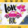 Love Bug Svg Retro Car with Hearts Svg Valentines Day Svg Vintage Love Car Svg Dxf Eps Png Girls Valentine Cut Files Silhouette Cricut Design 181 .jpg