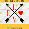 Love Compass. Crossed arrows. Love Arrows Valentines Day Cute Valentines ay Crossed Arrows svgHeart svg Love and Arrows Svg Dxf jpg Design 1302