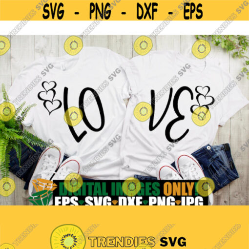 Love Couple Couples matching Valentines Day shirts svg Valenines Day Matching Couples Matching ValentinesCouples svg SVG Cut File Design 792