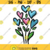 Love Heart Balloons Wedding Valentines Day Embroidery Design Monogram Machine INSTANT DOWNLOAD pes dst Design 962