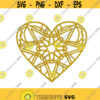 Love Heart Mandala Wedding Valentines Day Embroidery Design Monogram Machine INSTANT DOWNLOAD pes dst Design 1523