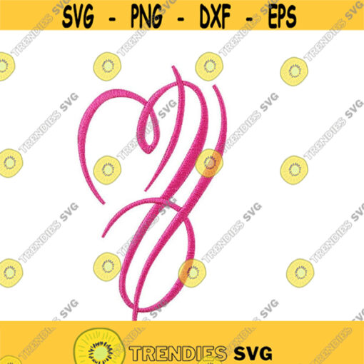 Love Heart Scroll Wedding Valentines Day Embroidery Design Monogram Machine INSTANT DOWNLOAD pes dst Design 1550